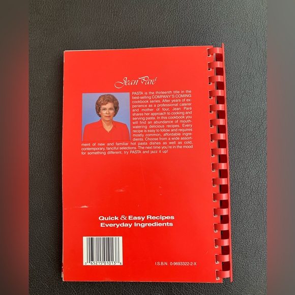 2/$20 Jean Pare Company's Coming PASTA - Vintage Edition 1994 - Picture 2 of 4